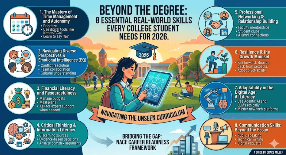 Beyond the Degree: 8 Essential Real-World Skills Every College Student Needs for 2026
